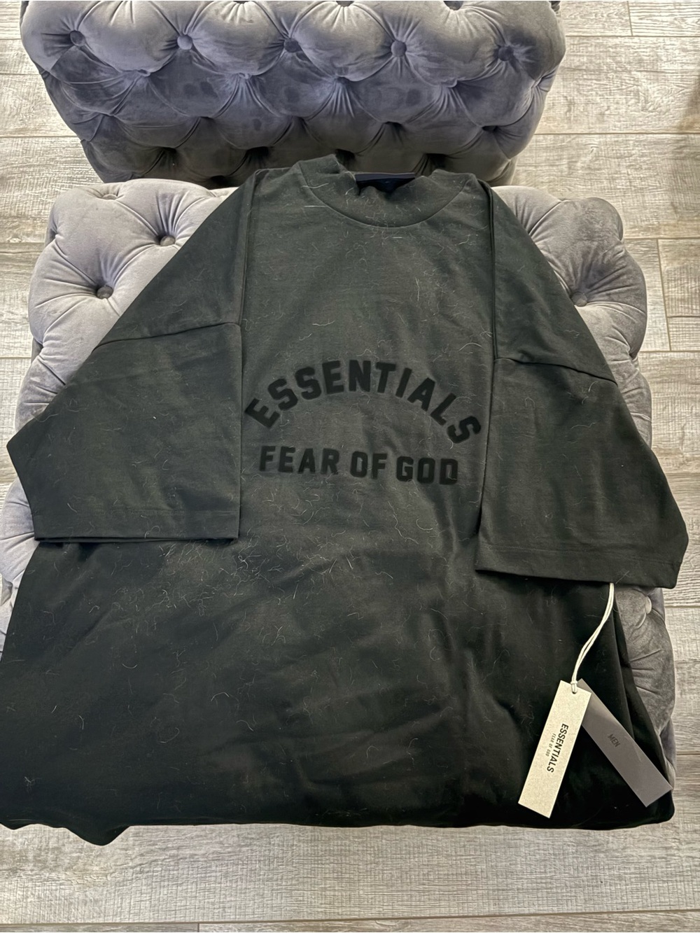 Fear of God ESSENTIALS Black Tee with Tag